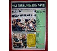 Lilywhite Multimedia Hull FC 18 Wigan Warriors 14-2017 Challenge Cup final - souvenir print
