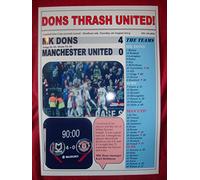 Lilywhite Multimedia MK Dons 4 Manchester United 0 - 2014 Capital One Cup - souvenir print