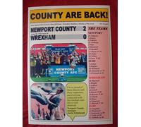Lilywhite Multimedia Newport County 2 Wrexham 0 - 2013 Conference play-off final - souvenir print
