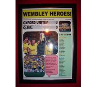 Lilywhite Multimedia Oxford United 3 QPR 0-1986 Milk Cup final - framed print