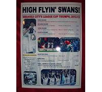Lilywhite Multimedia Swansea City Capital One cup run 2012/13 - souvenir print