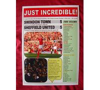 Lilywhite Multimedia Swindon Town 5 Sheffield United 5 - Swindon at Wembley - 2015 - souvenir print
