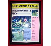 Lilywhite Multimedia Tottenham Hotspur 1 QPR 0-1982 FA Cup final - framed print