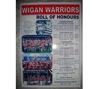Lilywhite Multimedia Wigan Warriors club history roll of honours - souvenir print