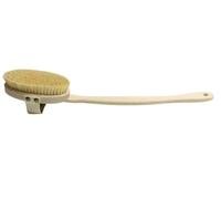 Lilywoods Long-Handled Body Bath Brush with Natural Bristles & Long Detachable Handle 45cm/17.72in