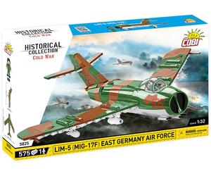 LIM 5 MIG-17F East German Cold War Fighter - COBI 5825 - 575 Bricks