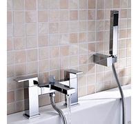 Lima Cube Square Bath Shower Mixer and Shower Handset