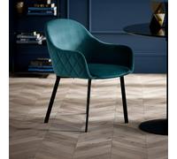 Lima Dining Chair - Set of 2 - Teal Fabric