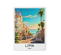 Lima Peru Metal Sign Travel Poster Art Print Decoration Retro Metal Painting Garage Style12x16inch(30x40cm)