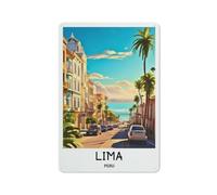 Lima Peru Metal Sign Travel Poster Art Print Decoration Retro Metal Painting Garage Style8x12inch(20x30cm)