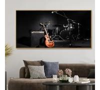 LIMAIDUO Canvas Poster, Modern Art, Musical Instruments Wall Art, For Bedroom Living Room Corridor, Wall Art, Wal(55x110cm/Frameless)