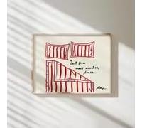 LIMAIDUO Just Five More Minutes Please...Stay in Bed Canvas Print Poster Modern Funny Art Prints Bedroom Wall Art Home Decor(20x30cm/Internal Frame)