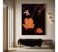 LIMAIDUO modern Painting on canvas gold leaf picture Large canvas art living room Asile Corridor Decoration golden pictu(60x90cm/Internal Frame)
