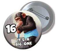 LimaLima 16th Birthday Gift For Boys 76mm Pin Badge It's A Big One Party Decoration For Son Grandson Nephew