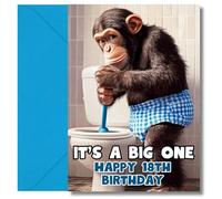 LimaLima 18th Birthday Card For Boy Girl Funny It's A Big One Design For Son Grandson Nephew
