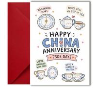 LimaLima 20th Wedding Anniversary Card For Husband & Wife China Gift