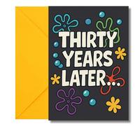 LimaLima 30th Birthday Card For Men & Women Funny 30 Years Later Design Perfect For Friends Both Male & Female