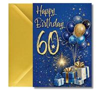 LimaLima 60th Birthday Card For Men Traditional Design Perfect For Dad Brother Uncle & Husband