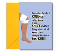 LimaLima After Knee Surgery Speedy Recovery Card Funny Operation Gift For Women & Men