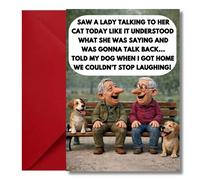 LimaLima Birthday Card For Men Funny Talking To Dog Design Perfect For Dad Husband & Friends