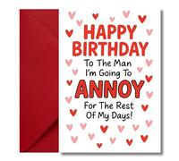 LimaLima Boyfriend Birthday Card Funny Man I'm Going To Annoy Design