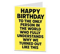 LimaLima Brother Or Sister Birthday Card Older Younger Funny Why We Turned Out Like This Design Perfect For 18th 21st 30th 40th & 50th