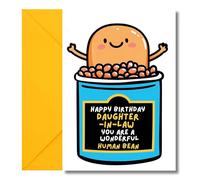 LimaLima Daughter In Law Birthday Cards Funny Wonderful Human Bean Design With Lovely Words