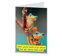 LimaLima Funny Best Friend Bestie Birthday Card Female For Women When You're Both A Bit Weird