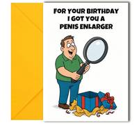 LimaLima Funny Birthday Card for Men Rude Gift Design Perfect For Best Friends Brother & Family