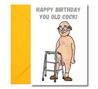 LimaLima Funny Birthday Card For Men Rude Offensive Design For Male Perfect For Brother Best Friend Dad