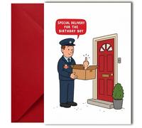LimaLima Funny Birthday Card for Men Rude Special Delivery Design Perfect For Brother Dad Friends & Family
