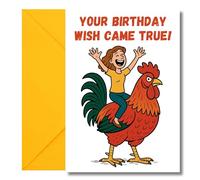 LimaLima Funny Birthday Card For Women Rude Birthday Wish Design Perfect For Best Friends Large A5 When Folded