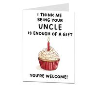 LimaLima Funny Niece & Nephew Birthday Card For Adults (From Uncle)