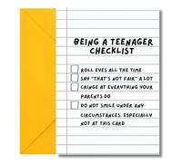 LimaLima Funny Teenager Birthday Card For Girls & Boys Suitable For 13th 14th 15th 16th Celebrations