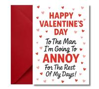 LimaLima Funny Valentine's Card For Him Men I'm Going To Annoy Design For Boyfriend & Husband