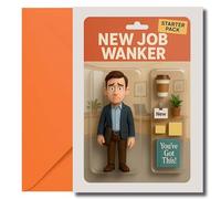 LimaLima Leaving Card For Men Funny Rude Congratulations New Job For Colleagues Large A5 When Folded Blank Inside For Multiple Messages