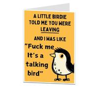 LimaLima Leaving Card Funny Congratulations On Your New Job For Men & Women A5 When Folded