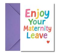 LimaLima Maternity Leave Card Leaving To Have A Baby For Mum To Be Large A5 When Folded