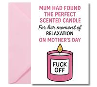 LimaLima Mothers Day Card For Mum From Daughter Or Son Funny Rude Mothering Sunday Design