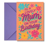 LimaLima Mum Birthday Card From Daughter Special Design Perfect For 50th 60th 70th 80th
