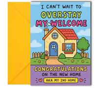 LimaLima New Home Card Funny Overstay Welcome Housewarming Congratulations Design