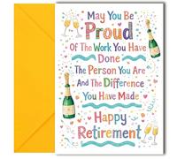 LimaLima Retirement Card For Men & Women Large A5 When Folded Difference You Make Design