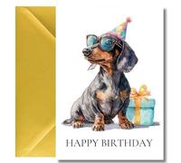 LimaLima Sausage Dog Birthday Card Dachshund Gift For Women