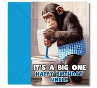 LimaLima Uncle Birthday Card Funny It's A Big One Design Perfect For 30th 40th 50th 60th