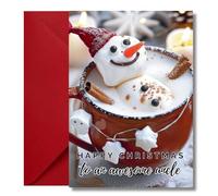 LimaLima Uncle Christmas Card Funny Hot Chocolate Marshmallow Xmas 2025 Design