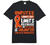 Limb Loss Awareness I Don't Set Limits Limb Difference Comfort Colors Adult Heavyweight T-Shirt