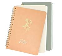 LIMBJEY A5 Notebook 3pcs,College Ruled with Thick Paper & Pocket - Ideal Notebooks for Work, School, and Office - Perfect for Students, Professionals, and Journaling Enthusiasts,14.5 x 21cm