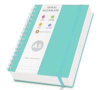 LIMBJEY A5 Notebooks 300 Pages/150 Sheets, Spiral Lined Notepad, Thick Paper - Journaling, Note Taking for School & Office - Perfect for Students, Professionals, Artists,21x14.5CM (BLUE)