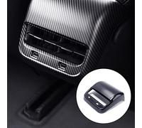 LIMBQS Carbon Fiber AC Vents Cover for Tesla Model 3 & Model Y, Rear Center Console Air Vent Trim for Tesla Accessories (Matte Carbon)