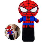 Limbruary Seatbelt Pillow Cover for Kids, Stuffed Soft Plush Spidery Travel Pillow in Car, Detachable Protectors for Head Neck and Shoulder, Universal Carseat Strap Cushion Pads for Child Baby